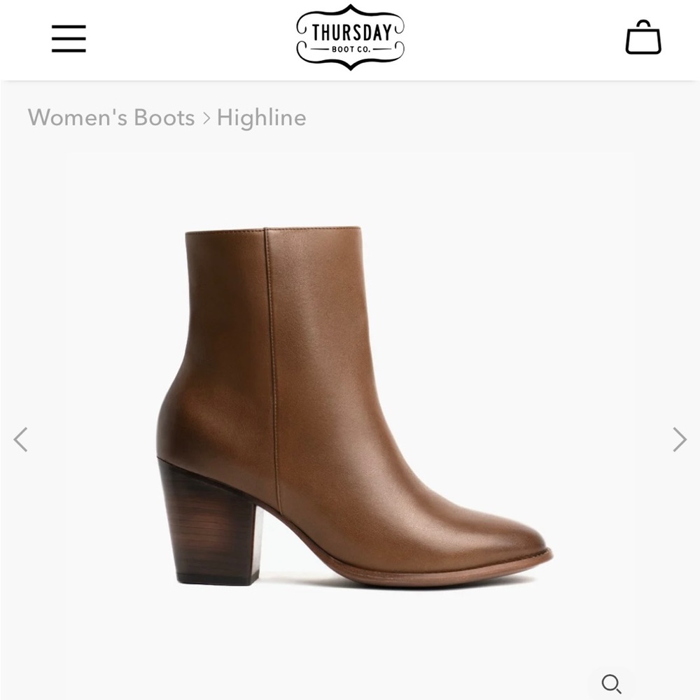 THURSDAY Highline boots in Walnut